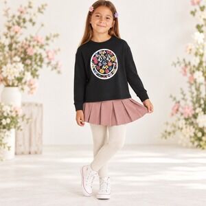 Volcom T Shirt Werkin Doubles LS Tee‎ Kids XS 5/6 Black Logo Long Sleeve NWT